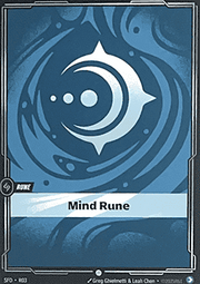 Mind Rune (V.1 - Common) - Spiritforged (Common) [SFD-R03]
