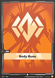 Body Rune (V.1 - Common) - Spiritforged (Common) [SFD-R04]