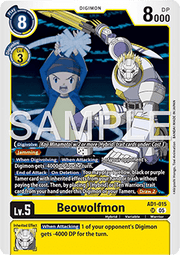 Beowolfmon (AD1-015) (V.1) - Digimon Generation (Super Rare) [AD-01-015]