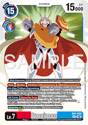 Omnimon (AD1-025) (V.1) - Digimon Generation (Secret Rare) [AD-01-025]