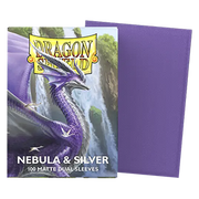 100 Dragon Shield Sleeves - Matte Dual Nebula & Silver