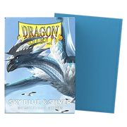 100 Dragon Shield Sleeves - Matte Dual Sky Blue & Silver