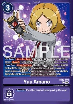 Yuu Amano (BT10-093) - Premium Bandai Products (Alternative Art) [PB-XX-BT10-093]