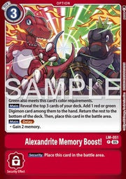 Alexandrite Memory Boost! (LM-051) - Premium Bandai Products (Promo) [PB-XX-LM-051]