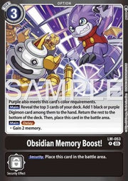 Obsidian Memory Boost! (LM-053) - Premium Bandai Products (Promo) [PB-XX-LM-053]