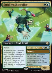 Striding Shotcaller // Run the Play - Commander: Secrets of Strixhaven: Extras (Rare) [XSOC-98]