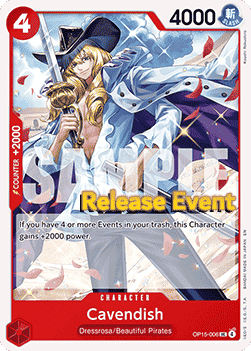 Cavendish (OP15-006) - Promos: Adventure on Kami’s Island (Uncommon) [OP15P-006]