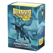 100 Dragon Shield Sparkles Sleeves - Matte Amazonite