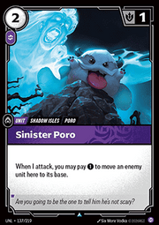 Sinister Poro - Unleashed (Uncommon) [UNL-137]