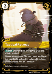 Tactical Retreat - Unleashed (Rare) [UNL-175]