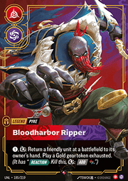 Pyke, Bloodharbor Ripper (V.1 - Rare) - Unleashed (Rare) [UNL-185]