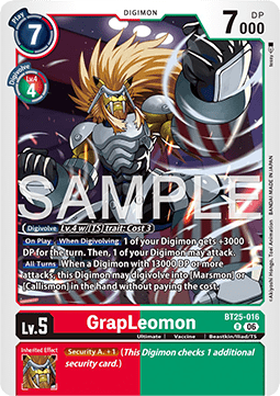 GrapLeomon (BT25-016) - Dual Revolution (Rare) [BT-25-016]