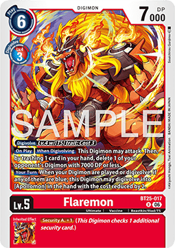 Flaremon (BT25-017) - Dual Revolution (Rare) [BT-25-017]