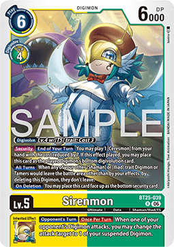 Sirenmon (BT25-039) - Dual Revolution (Rare) [BT-25-039]