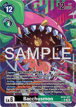 Bacchusmon (BT25-077) (V.2) - Dual Revolution (Alternative Art) [BT-25-077]