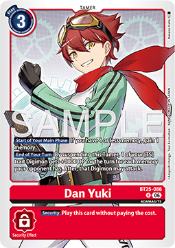 Dan Yuki (BT25-086) (V.1) - Dual Revolution (Rare) [BT-25-086]