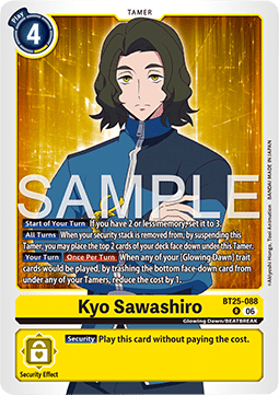 Kyo Sawashiro (BT25-088) (V.1) - Dual Revolution (Rare) [BT-25-088]