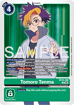 Tomoro Tenma (BT25-090) (V.1) - Dual Revolution (Rare) [BT-25-090]
