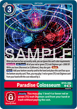 Paradise Colosseum (BT25-095) - Dual Revolution (Uncommon) [BT-25-095]