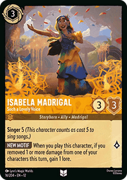Isabela Madrigal - Such a Lovely Voice (V.1) - Wilds Unknown (Uncommon) [12WIL-16]