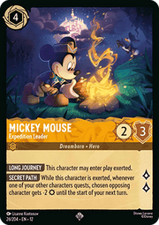 Mickey Mouse - Expedition Leader - Wilds Unknown (Super Rare) [12WIL-26]