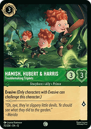 Hamish, Hubert & Harris - Troublemaking Triplets - Wilds Unknown (Common) [12WIL-70]