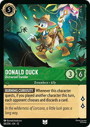 Donald Duck - Distracted Traveler (V.1) - Wilds Unknown (Uncommon) [12WIL-84]