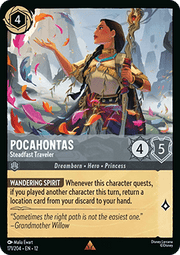 Pocahontas - Steadfast Traveler (V.1) - Wilds Unknown (Rare) [12WIL-171]