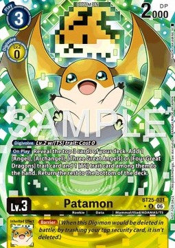 Patamon (BT25-031) - Promos: Dual Revolution (Alternative Art) [BT-25P-BT25-031]