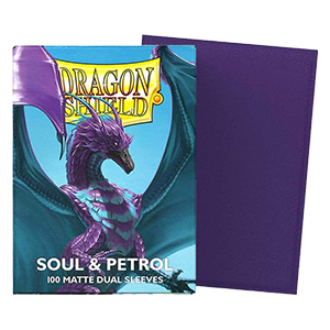 100 Dragon Shield Sleeves - Matte Dual Soul & Petrol