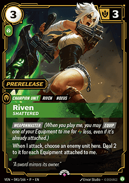 Riven, Shattered (V.1 - Rare)
