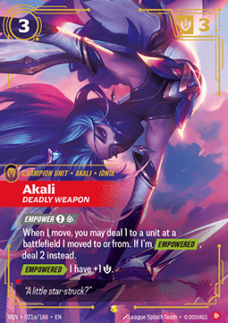 Akali, Deadly Weapon (V.2 - Showcase)