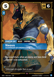 Nasus, Guardian of Knowledge (V.1 - Rare)