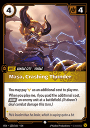Masa, Crashing Thunder