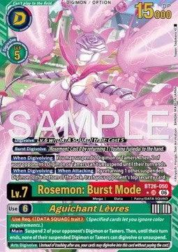 Rosemon: Burst Mode / Aguichant Lèvres (BT26-050) (V.2)