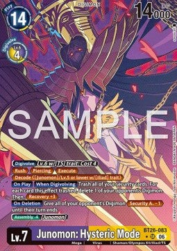Junomon: Hysteric Mode (BT26-083) (V.2)
