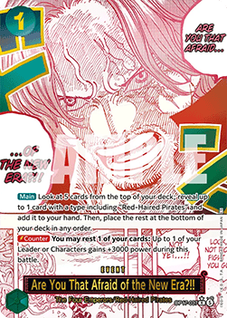 Are You That Afraid of the New Era?!! (OP17-037) (V.2)