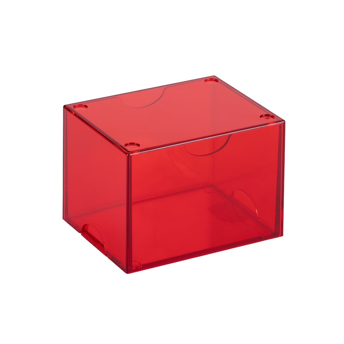 Dragon Shield Strongbox rojo translúcido, caja cerrada