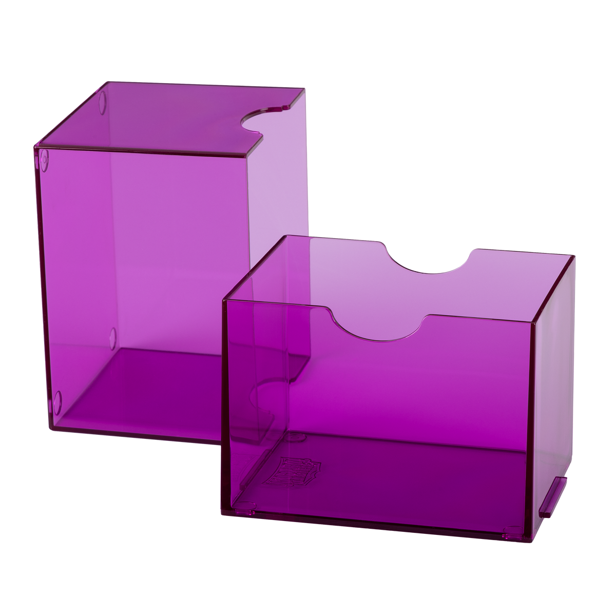 Dragon Shield Strongbox morado translúcido, caja abierta