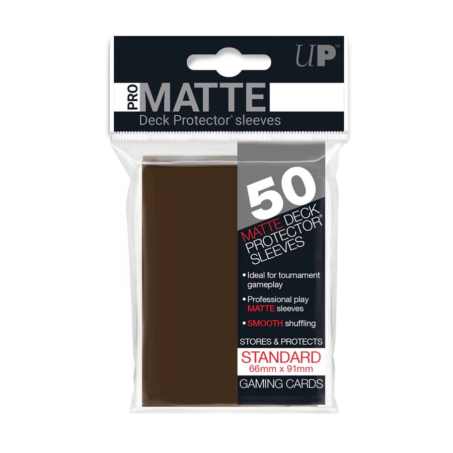 50 Ultra Pro Pro-Matte Sleeves (Brown)