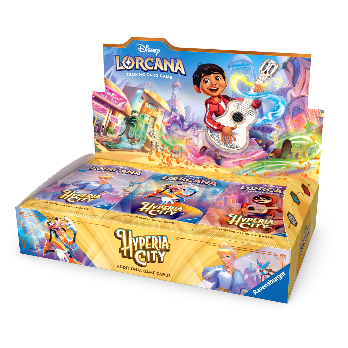 Disney Lorcana Hyperia City - caja de 24 sobres en inglés