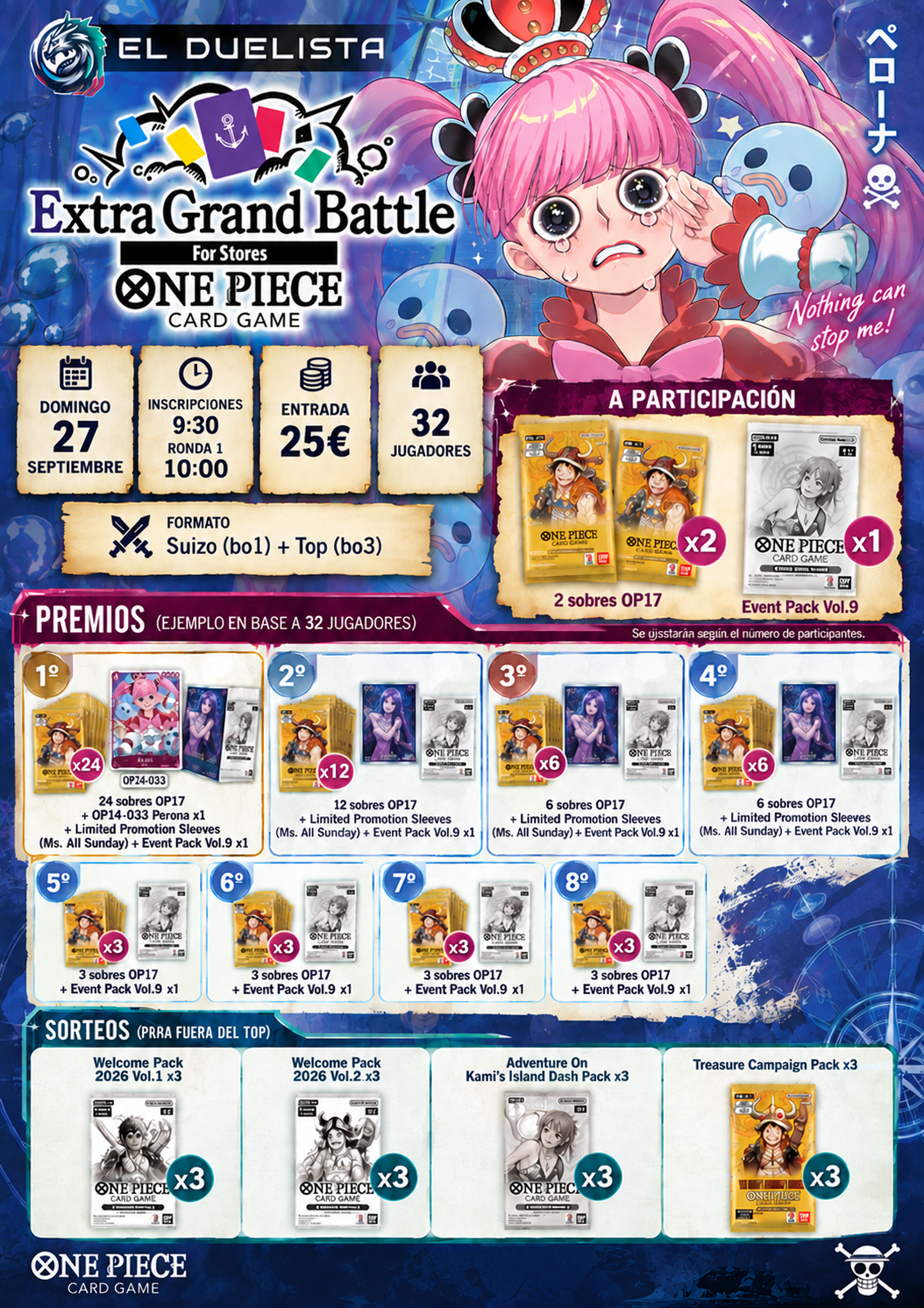 EXTRA GRAND BATTLE - 9:30 DOMINGO 27 SEPTIEMBRE