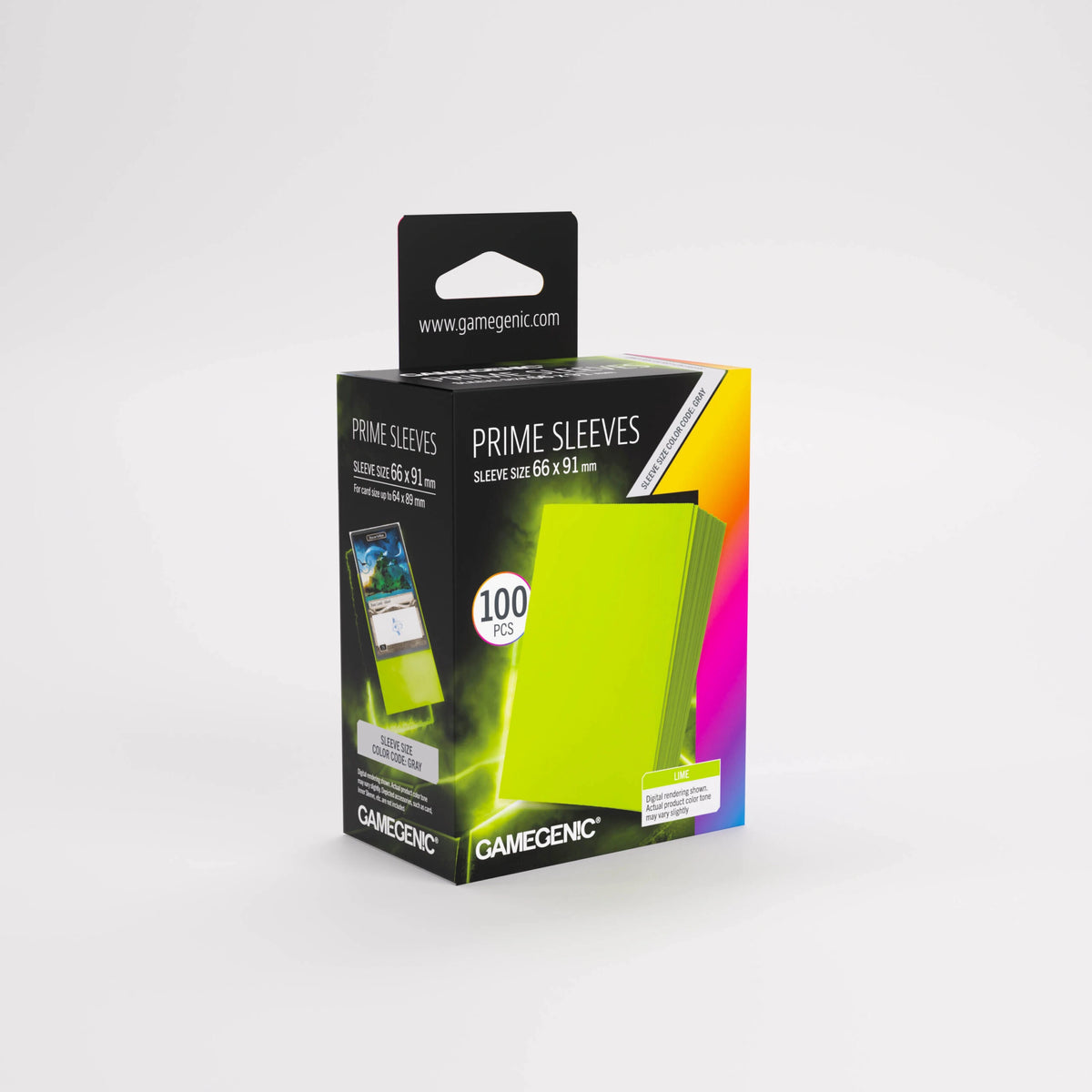 Fundas Gamegenic Prime Standard (100) – Lime Green
