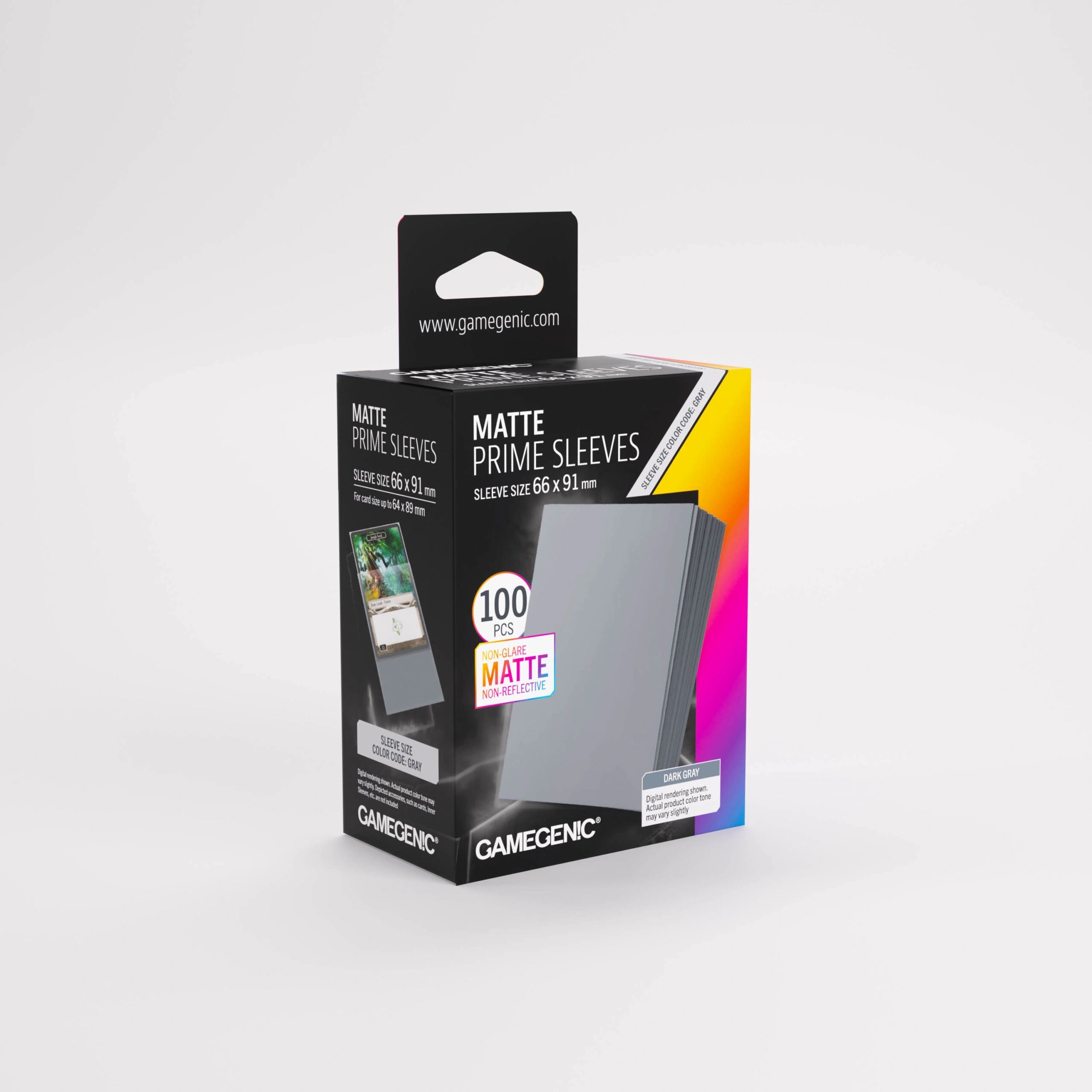Fundas Gamegenic Matte Prime Standard (100) – Dark Gray