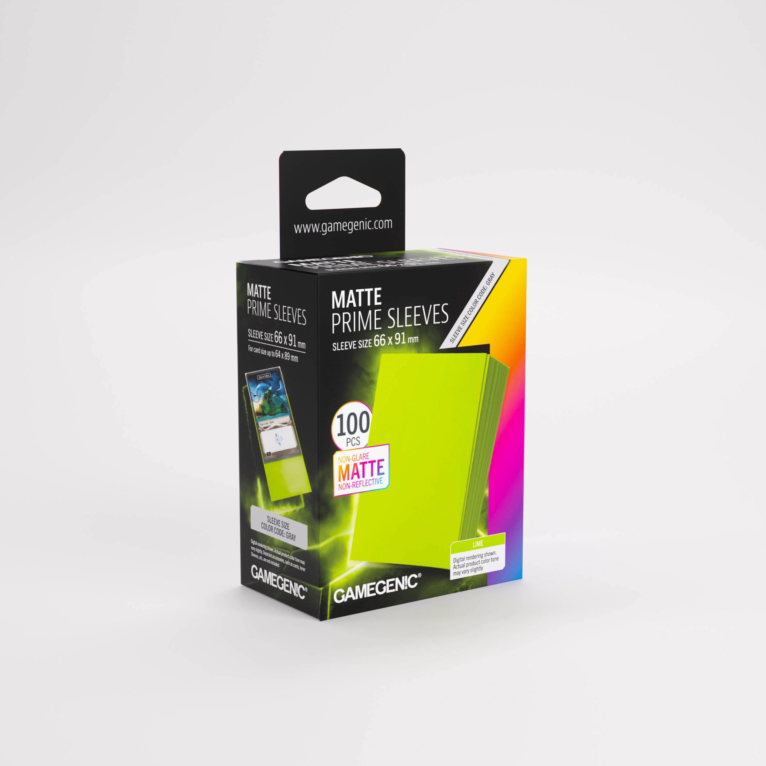 Fundas Gamegenic Matte Prime Standard (100) – Lime Green
