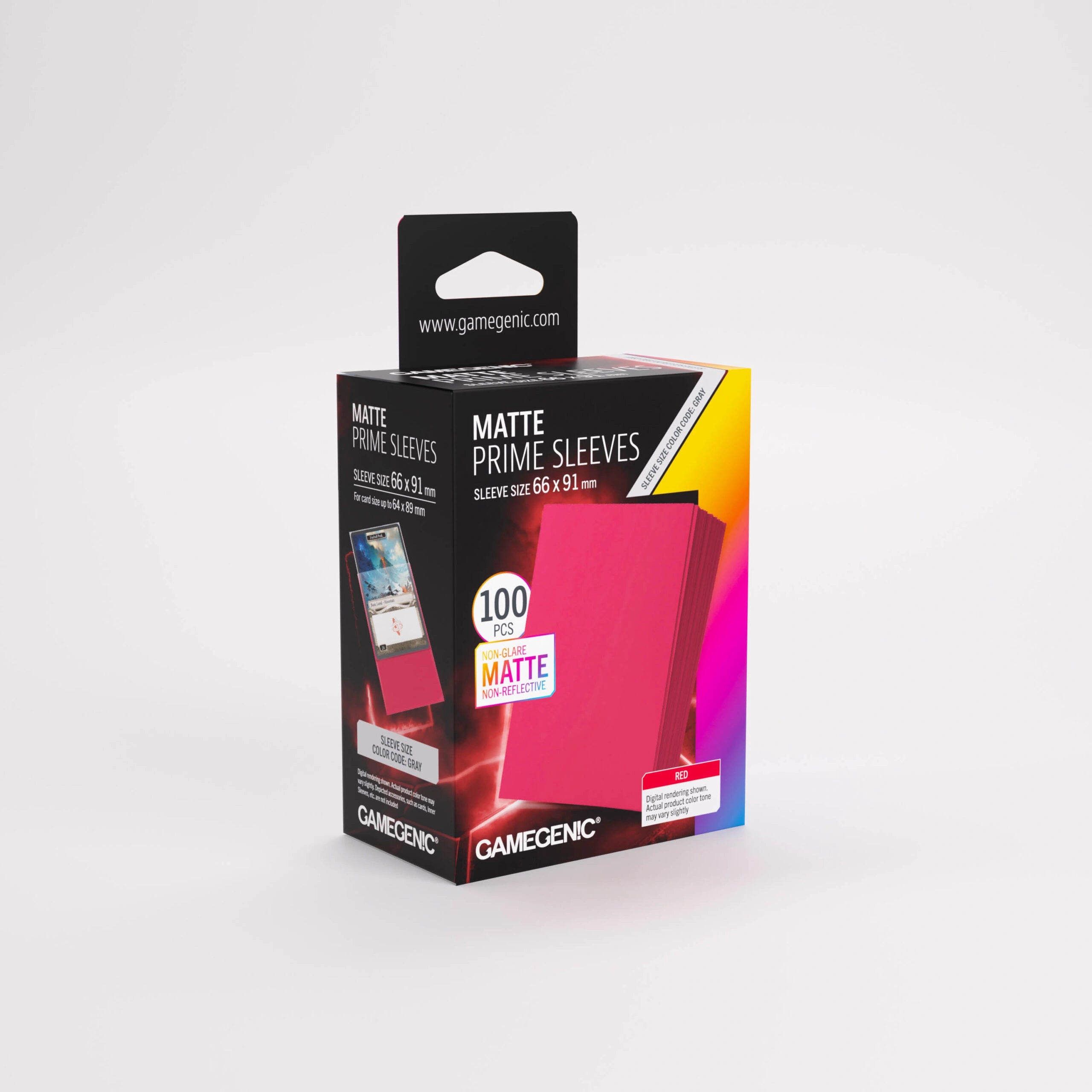 Fundas Gamegenic Matte Prime Standard (100) – Red