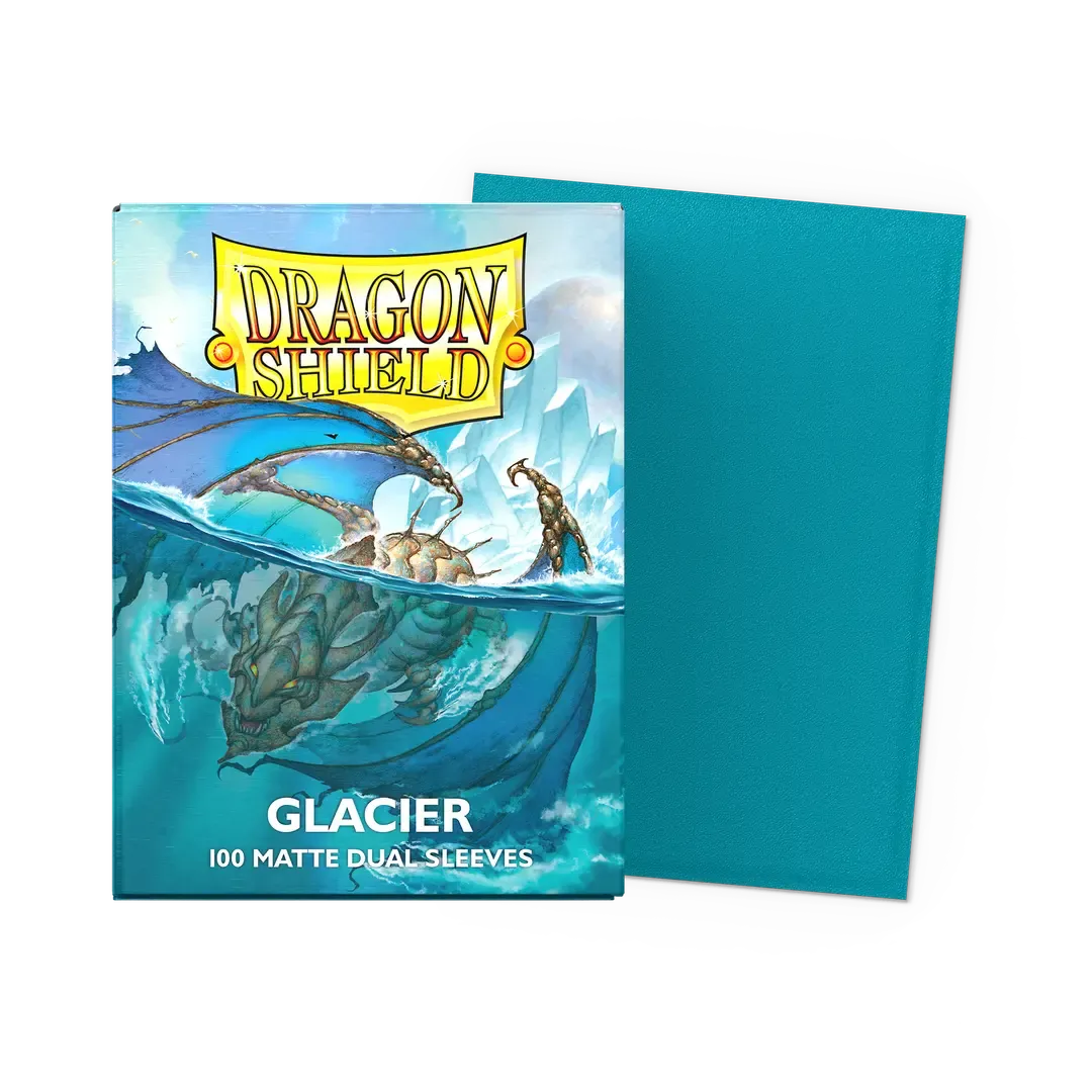 100 Dragon Shield Sleeves - Matte Dual Glacier