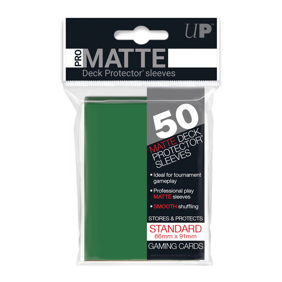 50 Ultra Pro Pro-Matte Sleeves (Green)