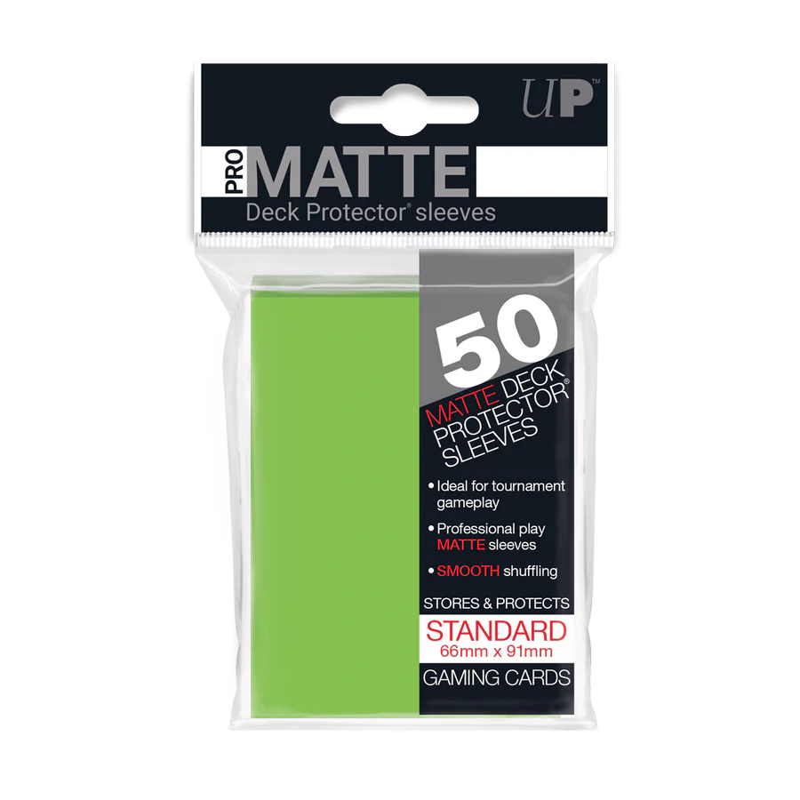 50 Ultra Pro Pro-Matte Sleeves (Light Green)