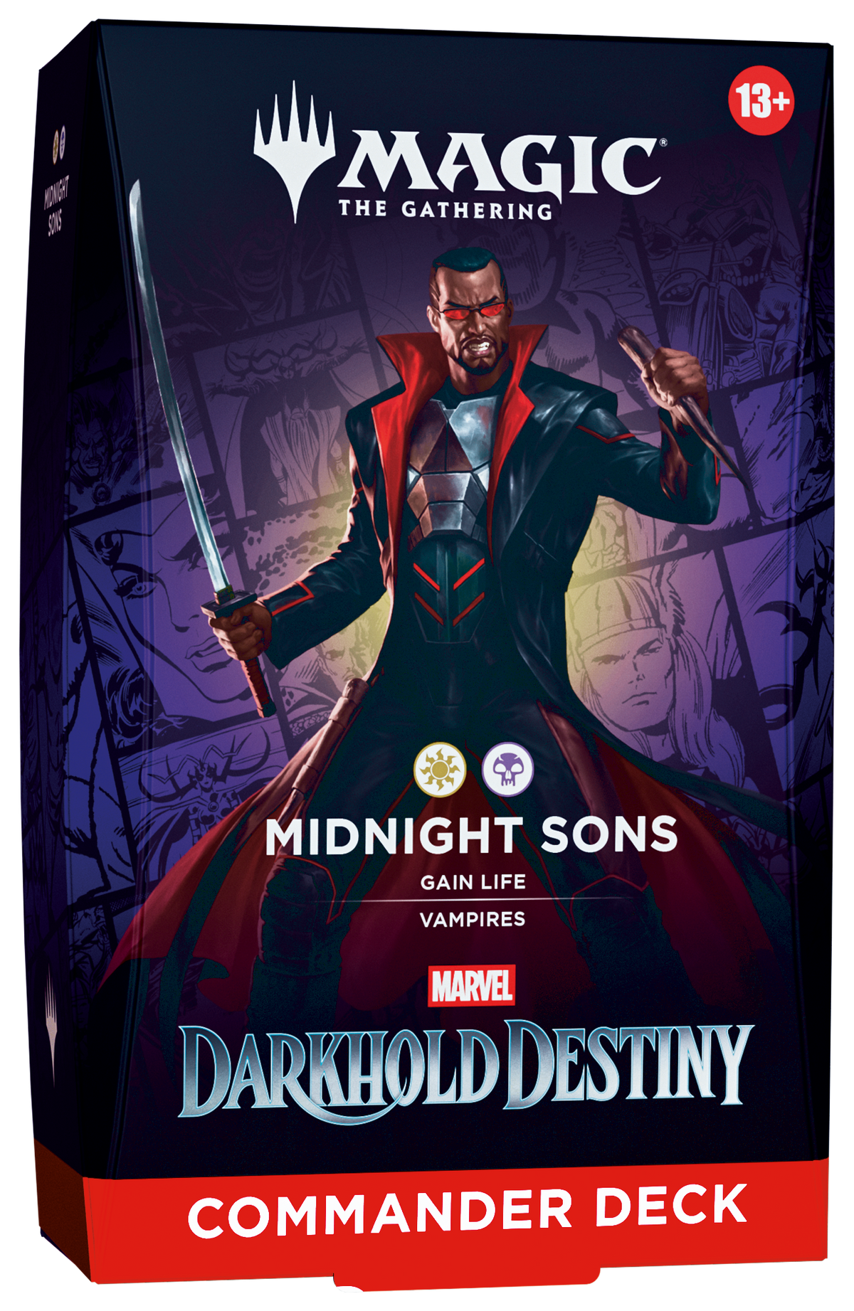 Magic Marvel Darkhold Destiny Commander Deck Midnight Sons [MDC], edición en inglés
